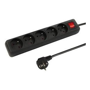 Przedłużacz gumowy z wyłącznikiem 5 gn. 3m SCHMITH